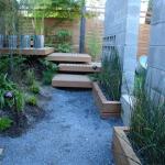 Gravel Path and Walls w/ Planters